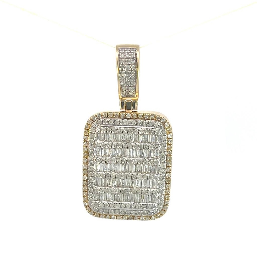 Pure 10 karat Gold and Natural diamond Pendant